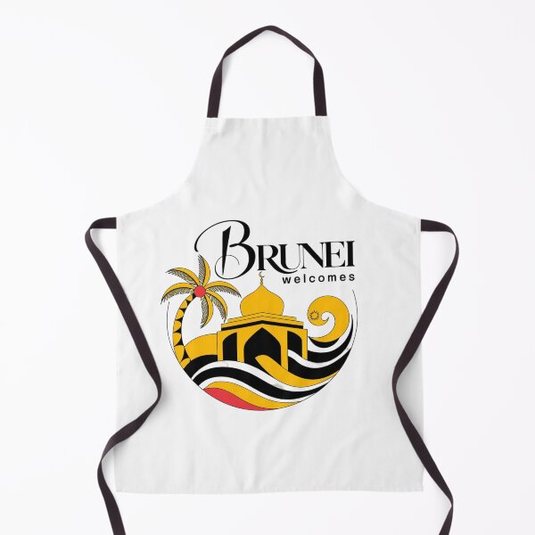 Item preview, Brunei Welcomes Flag Map Bandar Seri Begawan designed and sold by AnimalsDH305.