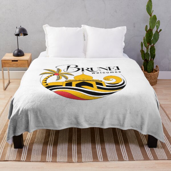 Item preview, Brunei Welcomes Flag Map Bandar Seri Begawan designed and sold by AnimalsDH305.
