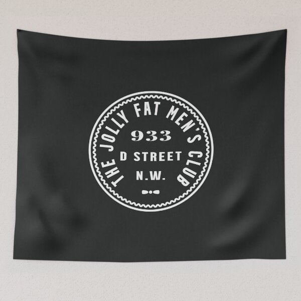 Item preview, The Jolly Fat Men's Club in white designed and sold by knappidesign.