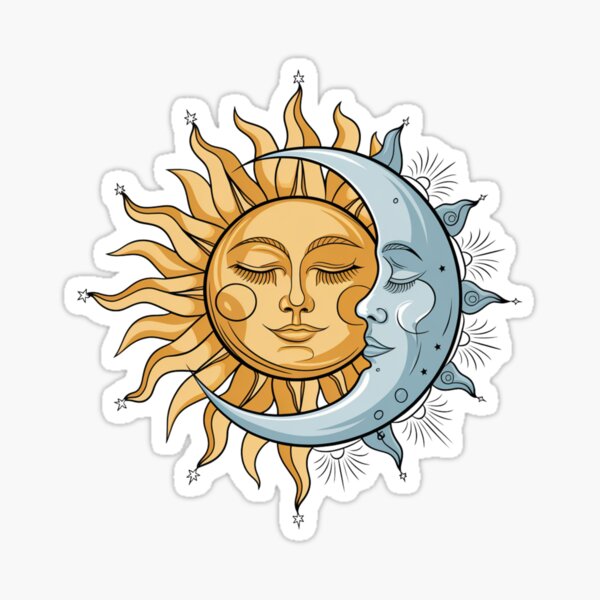 Vista previa del artículo con la obra «vintage sol y luna», diseñado y vendido por Mateusz Majcherek.
