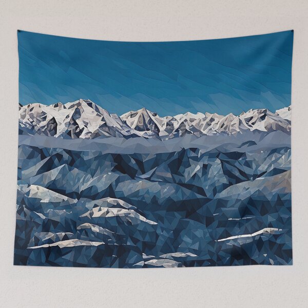Item preview, Olympic National Park in Winter (Poly Art) designed and sold by flyscenicair.