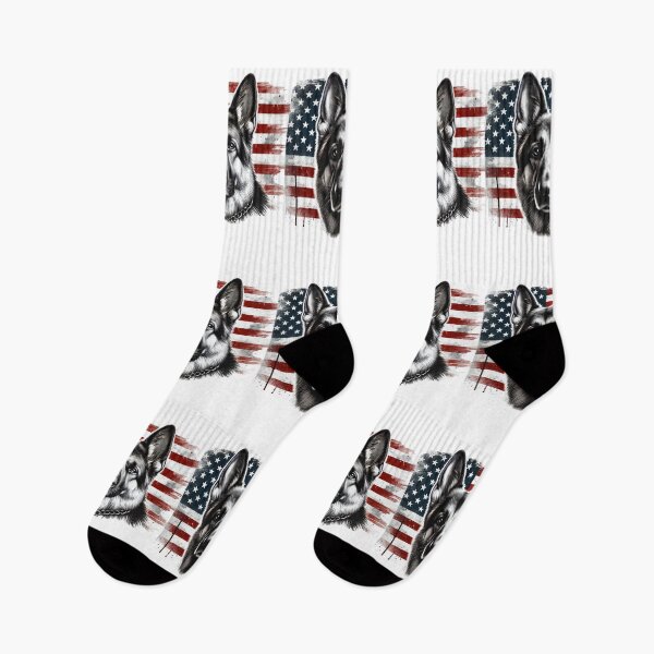 Item preview, German Shepherd American Flag Patriotic Design designed and sold by BlankCanvasHaHa.