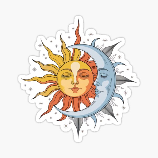Vista previa del artículo con la obra «vintage sol y luna», diseñado y vendido por Mateusz Majcherek.