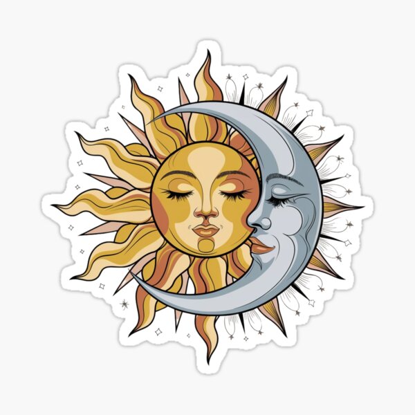 Vista previa del artículo con la obra «vintage sol y luna», diseñado y vendido por Mateusz Majcherek.