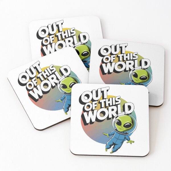 Item preview, Out of This World - Cute Alien Space Design designed and sold by jeasolar.