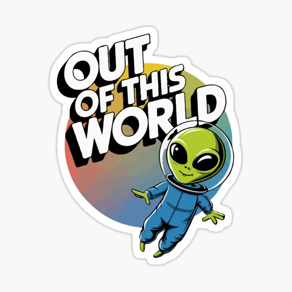 Item preview, Out of This World - Cute Alien Space Design designed and sold by jeasolar.