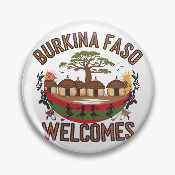 Item preview, Burkina Faso Welcomes Flag Map Ouagadougou, Bobo-Dioulasso designed and sold by AnimalsDH305.