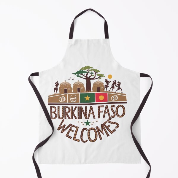 Item preview, Burkina Faso Welcomes Flag Map Ouagadougou, Bobo-Dioulasso designed and sold by AnimalsDH305.