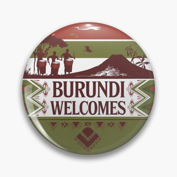 Item preview, Burundi Welcomes Flag Map Bujumbura, Lake Tanganyika designed and sold by AnimalsDH305.