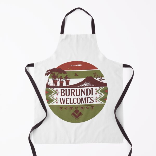 Item preview, Burundi Welcomes Flag Map Bujumbura, Lake Tanganyika designed and sold by AnimalsDH305.