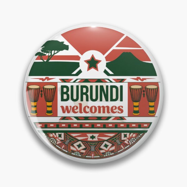 Item preview, Burundi Welcomes Flag Map Bujumbura, Lake Tanganyika designed and sold by AnimalsDH305.