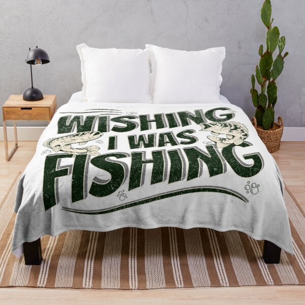 Item preview, wishing I was fishing designed and sold by VariousGoodies.