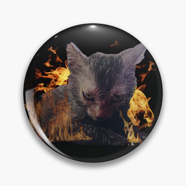 Item preview, Lykoi Hellcat llameante designed and sold by Emk8ultra.