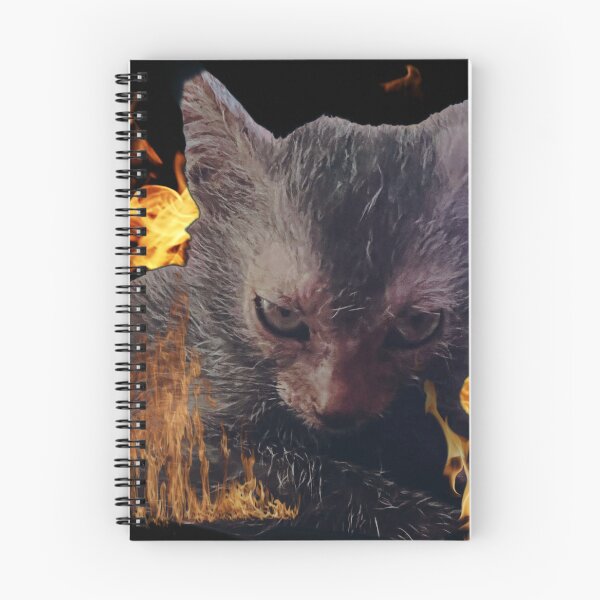 Item preview, Lykoi Hellcat llameante designed and sold by Emk8ultra.