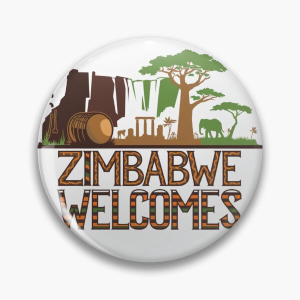 Item preview, Zimbabwe Welcomes Flag Map Victoria Falls, Harare designed and sold by AnimalsDH305.