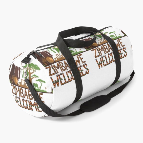 Item preview, Zimbabwe Welcomes Flag Map Victoria Falls, Harare designed and sold by AnimalsDH305.