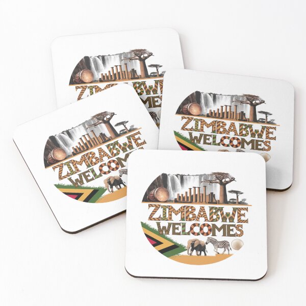 Item preview, Zimbabwe Welcomes Flag Map Victoria Falls, Harare designed and sold by AnimalsDH305.