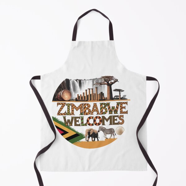 Item preview, Zimbabwe Welcomes Flag Map Victoria Falls, Harare designed and sold by AnimalsDH305.