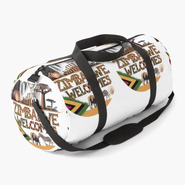 Item preview, Zimbabwe Welcomes Flag Map Victoria Falls, Harare designed and sold by AnimalsDH305.