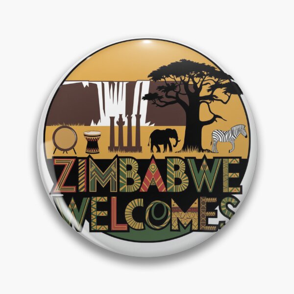 Item preview, Zimbabwe Welcomes Flag Map Victoria Falls, Harare designed and sold by AnimalsDH305.