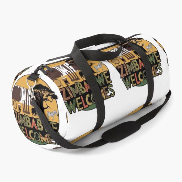 Item preview, Zimbabwe Welcomes Flag Map Victoria Falls, Harare designed and sold by AnimalsDH305.