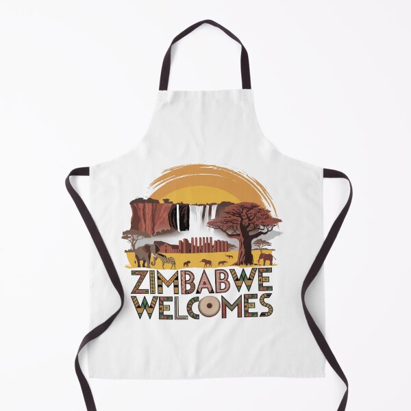 Item preview, Zimbabwe Welcomes Flag Map Victoria Falls, Harare designed and sold by AnimalsDH305.
