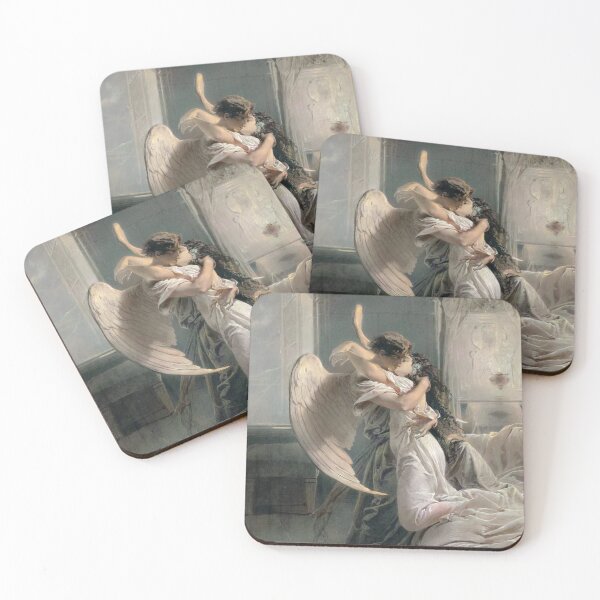Item preview, Mihály Zichy - Romantic Encounter (1864) Psyche Cupid designed and sold by Arwen-Art.