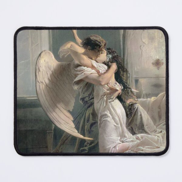 Item preview, Mihály Zichy - Romantic Encounter (1864) Psyche Cupid designed and sold by Arwen-Art.
