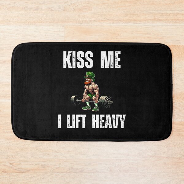 Item preview, Kiss me I lift heavy St. Patrick's Day Workout Gym designed and sold by snowry.