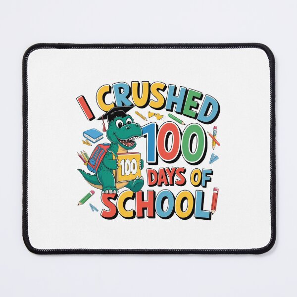 Item preview, i crushed 100 days of school dinosaur designed and sold by Mateusz Majcherek.