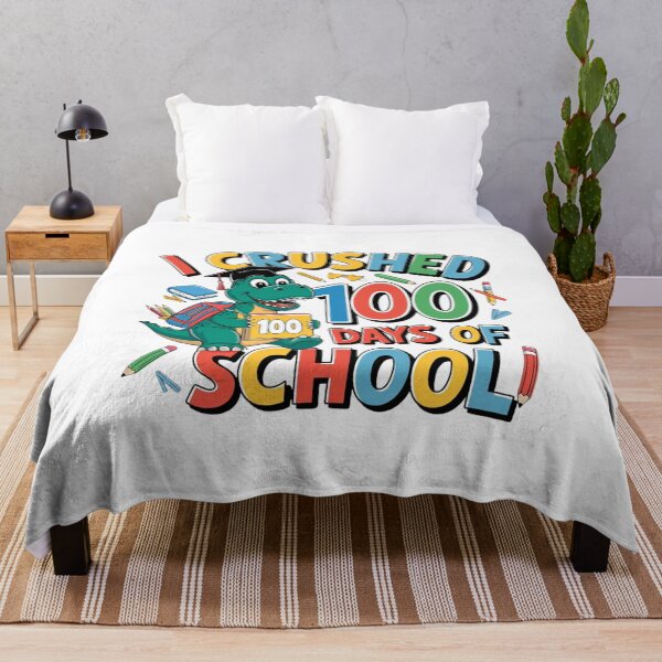 Item preview, i crushed 100 days of school dinosaur designed and sold by Mateusz Majcherek.