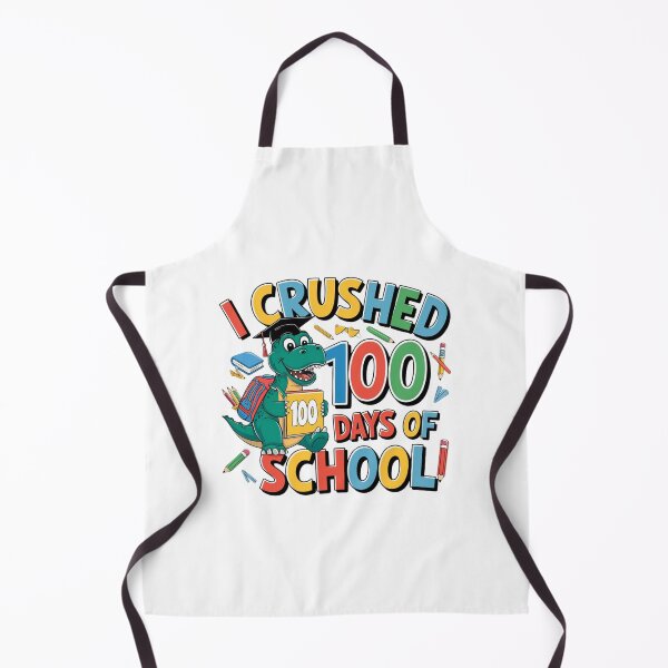 Item preview, i crushed 100 days of school dinosaur designed and sold by Mateusz Majcherek.