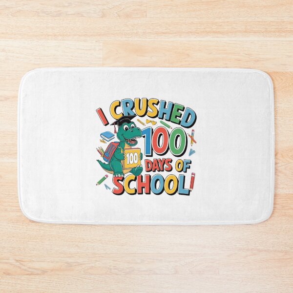 Item preview, i crushed 100 days of school dinosaur designed and sold by Mateusz Majcherek.