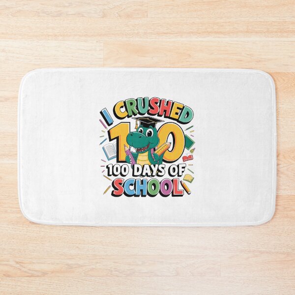 Item preview, i crushed 100 days of school dinosaur designed and sold by Mateusz Majcherek.