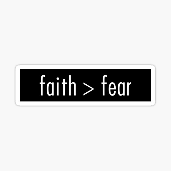 Item preview, faith > fear designed and sold by QuoteSpirations.