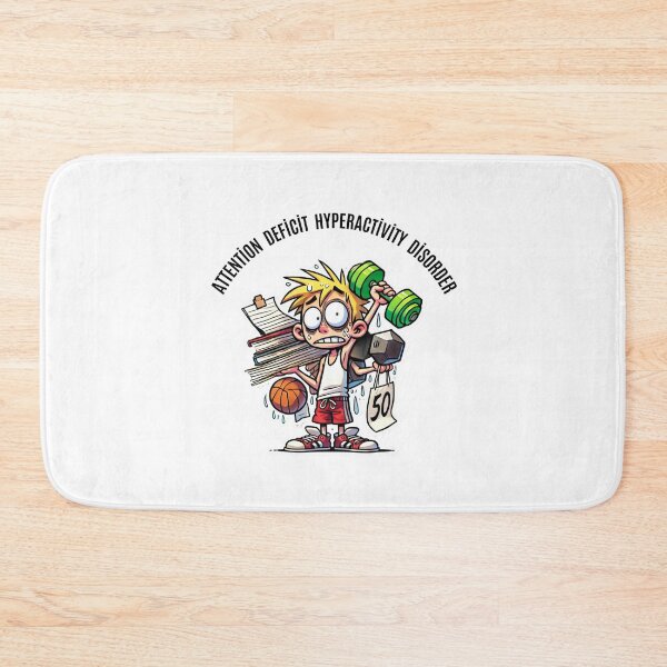 Item preview,  Attention Deficit Hyperactivity DisorderADHD Humor Cartoon – Energetic and Overwhelmed Design designed and sold by Psycho-Crazy.