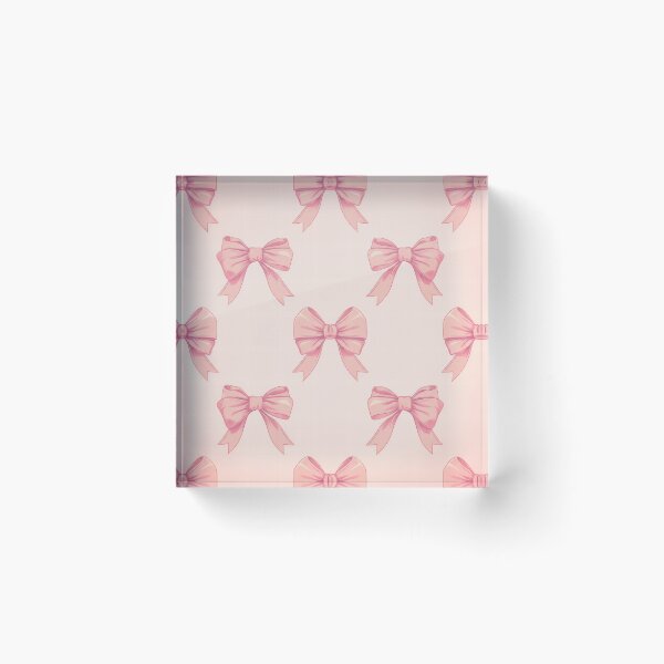 Item preview, Soft Pink Bow Ribbon Pattern designed and sold by CriaCreative.
