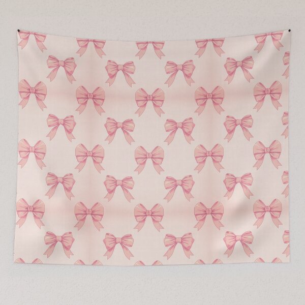 Item preview, Soft Pink Bow Ribbon Pattern designed and sold by CriaCreative.