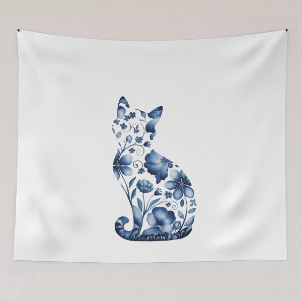 Item preview, blue cat flower  designed and sold by jkrphoto.