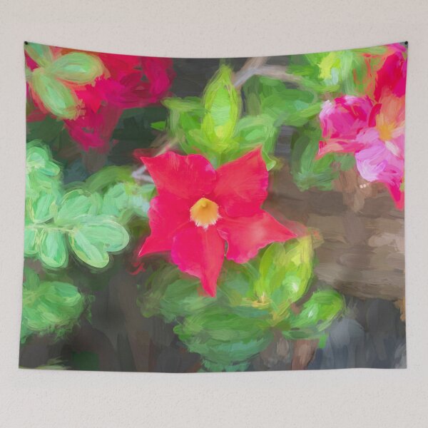 Item preview, Red Mandevilla Flower Vine X150 designed and sold by RichFrancoCars.