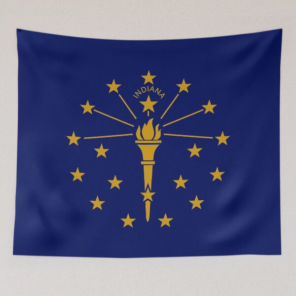 Item preview, Flag of Indiana state (United States of America, U.S.A. or USA, North America) designed and sold by Danler.