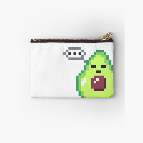 Item preview, Kawaii avocado pixel art with dots designed and sold by ZerpaGiovanna.