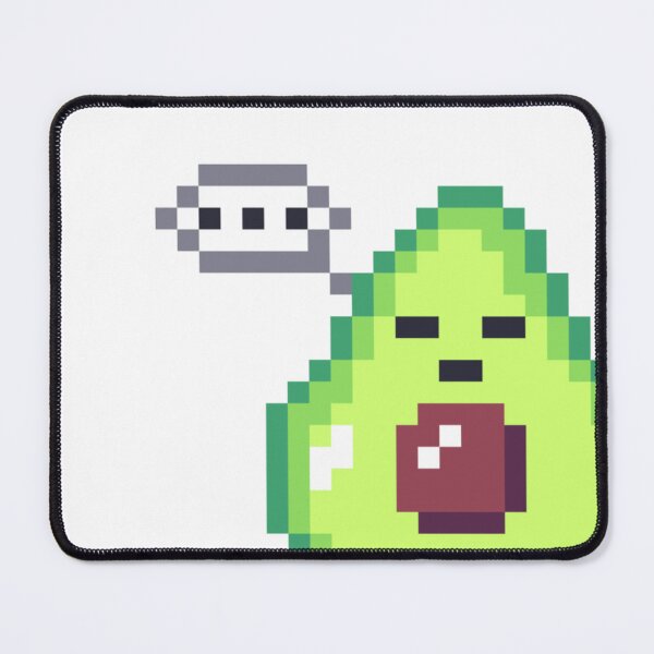 Item preview, Kawaii avocado pixel art with dots designed and sold by ZerpaGiovanna.