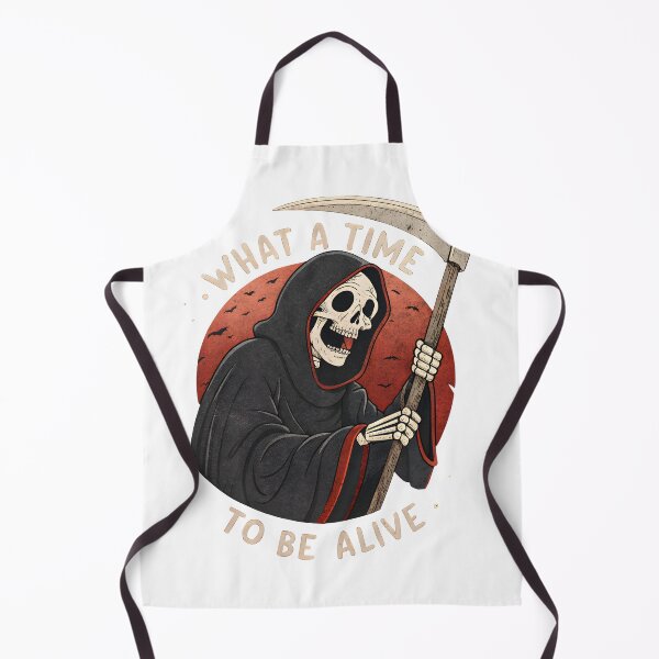 Item preview, Quirky Grim Reaper Art - What a Time to Be Alive designed and sold by rohanch24.