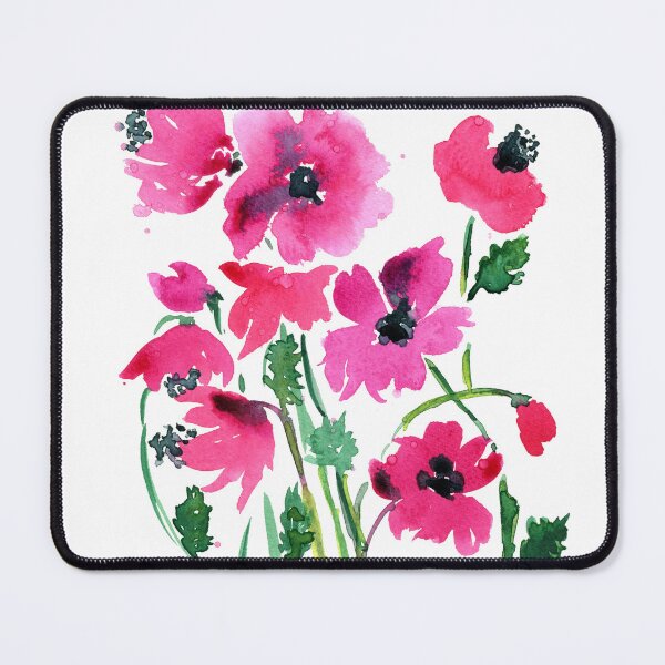 Item preview, Pink poppy watercolor painting designed and sold by AnissaF.
