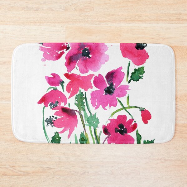 Item preview, Pink poppy watercolor painting designed and sold by AnissaF.