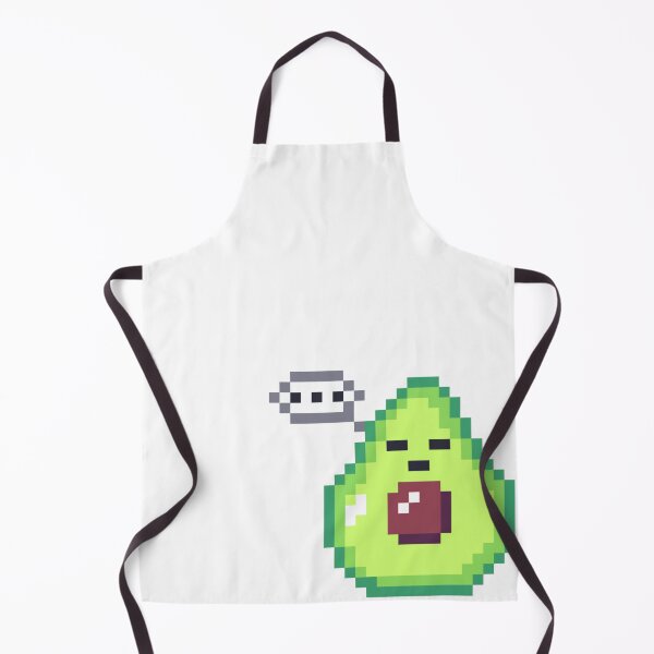 Item preview, Kawaii avocado pixel art with dots designed and sold by ZerpaGiovanna.