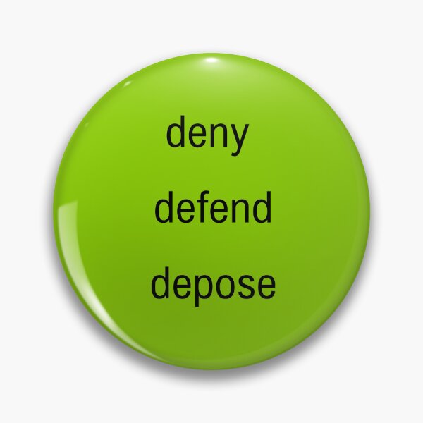 Item preview, Deny, defend, depose designed and sold by Athenasgirl.
