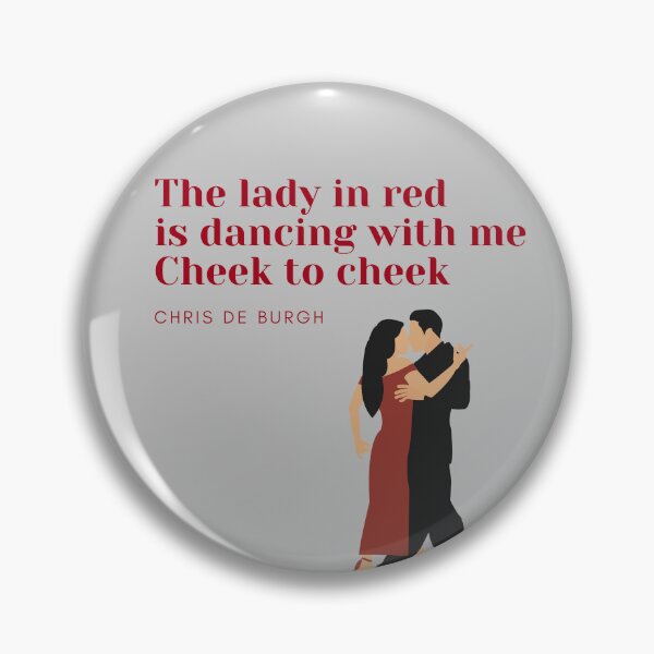 Item preview, The lady in red Chris de Burgh fan art designed and sold by Etaipal.