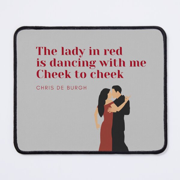 Item preview, The lady in red Chris de Burgh fan art designed and sold by Etaipal.